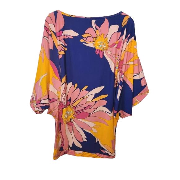 NWT! Trina Turk Breeze Swim Tunic Dress in Floral Print - Size Large - Picture 7 of 9